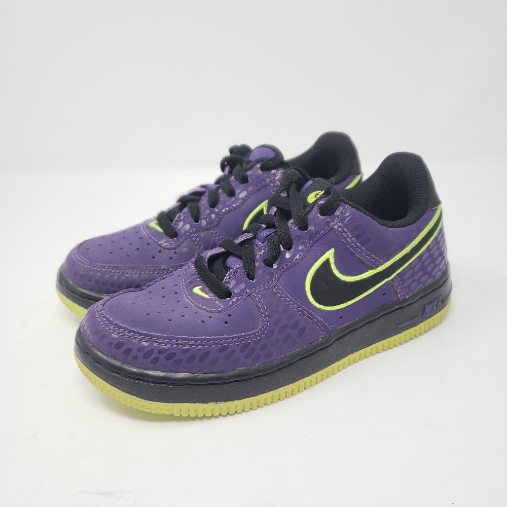 Nike Air Force 1 Court Purple Volt Sneakers 13 - Picture 1 of 10
